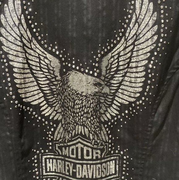 AUTH HARLEY DAVIDSON HD WOMENS LS BUTTON SHIRT. - Picture 12 of 13